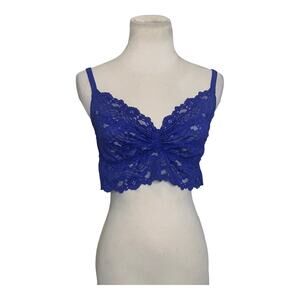 Fab'rik Blue Lace Bralette Size L